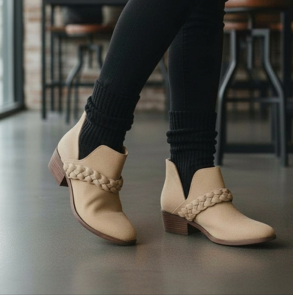 3/$15 SALE! Kaanas Tan Women's Ankle Boots